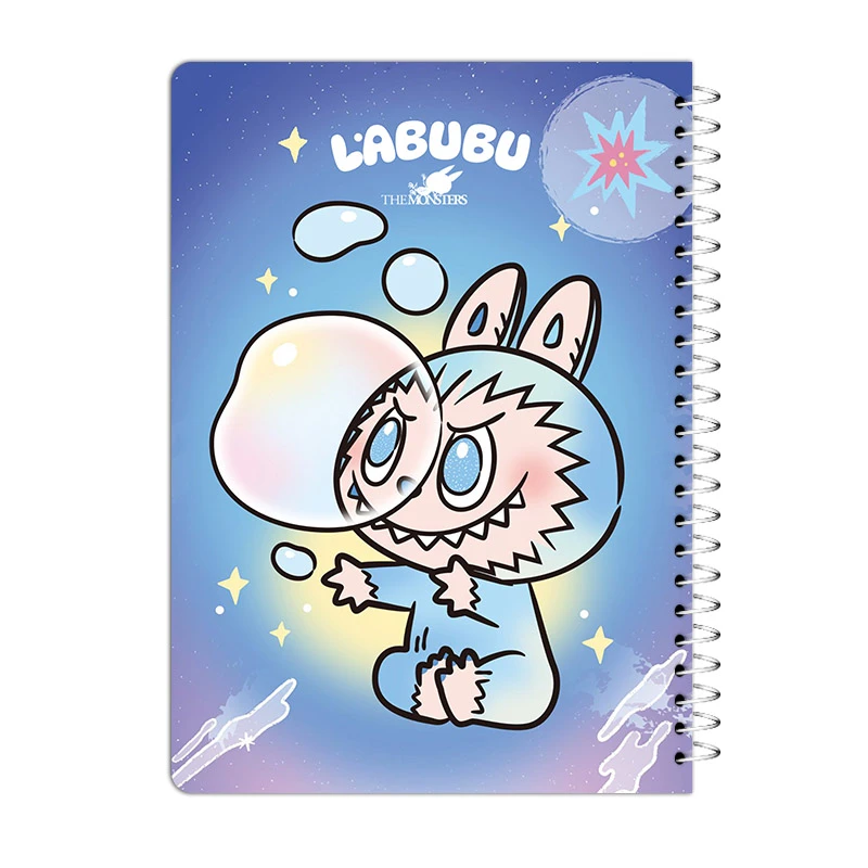 دفتر یادداشت 80 برگ آی چاپ مدل لبوبو طرح حباب کد 321