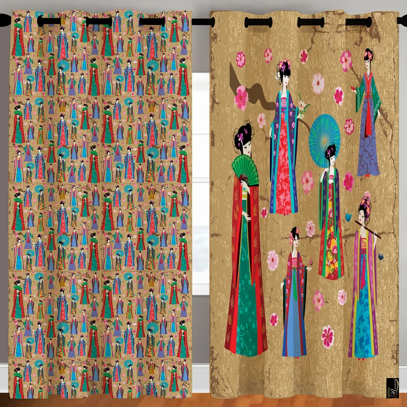 پرده رنس مدل C35-50157 سایز 270x140 سانتی متر