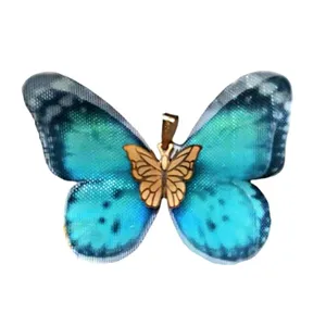 آویز گردنبند طلا 18 عیار زنانه مدل پروانه کد K80