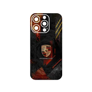 MAHOOT Porsche_Logo Cover Sticker for Apple iPhone 14 Pro