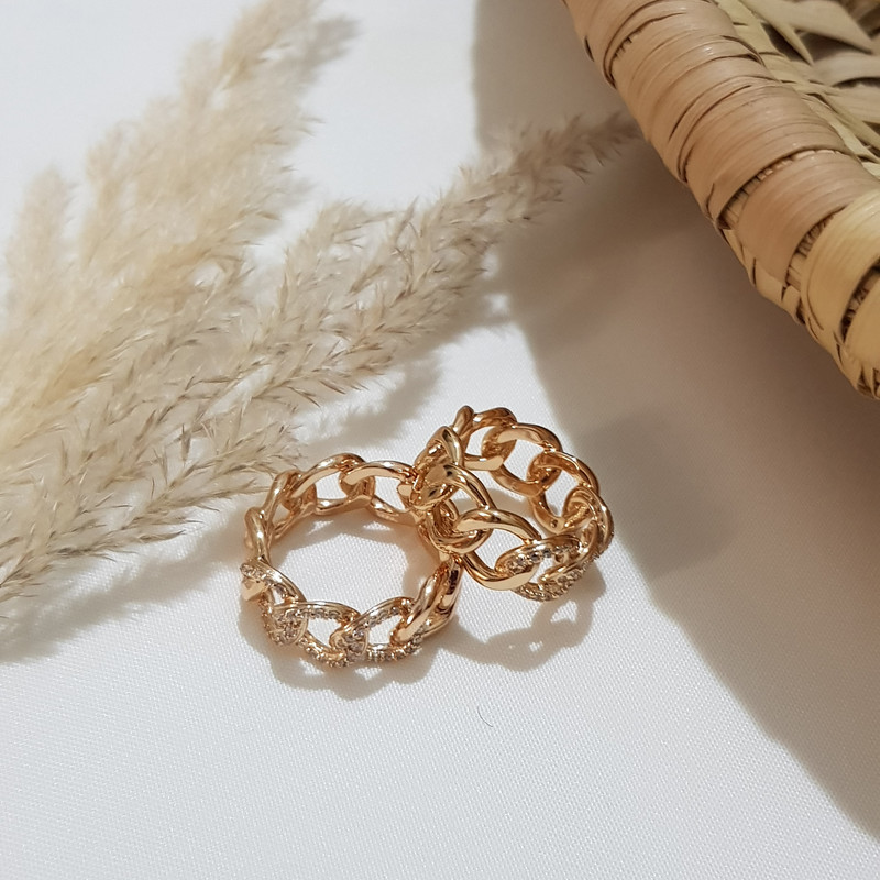 انگشتر زنانه ژوپینگ مدل نگینی 3486