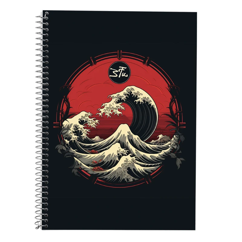 دفتر زبان 50 برگ مدوپد مدل دوخط طرح Naroto کد DF11118