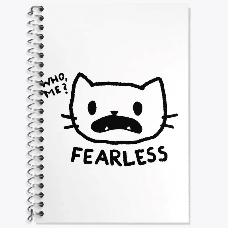 دفتر لغت 50 برگ خندالو مدل گربه ترسو کد 29310