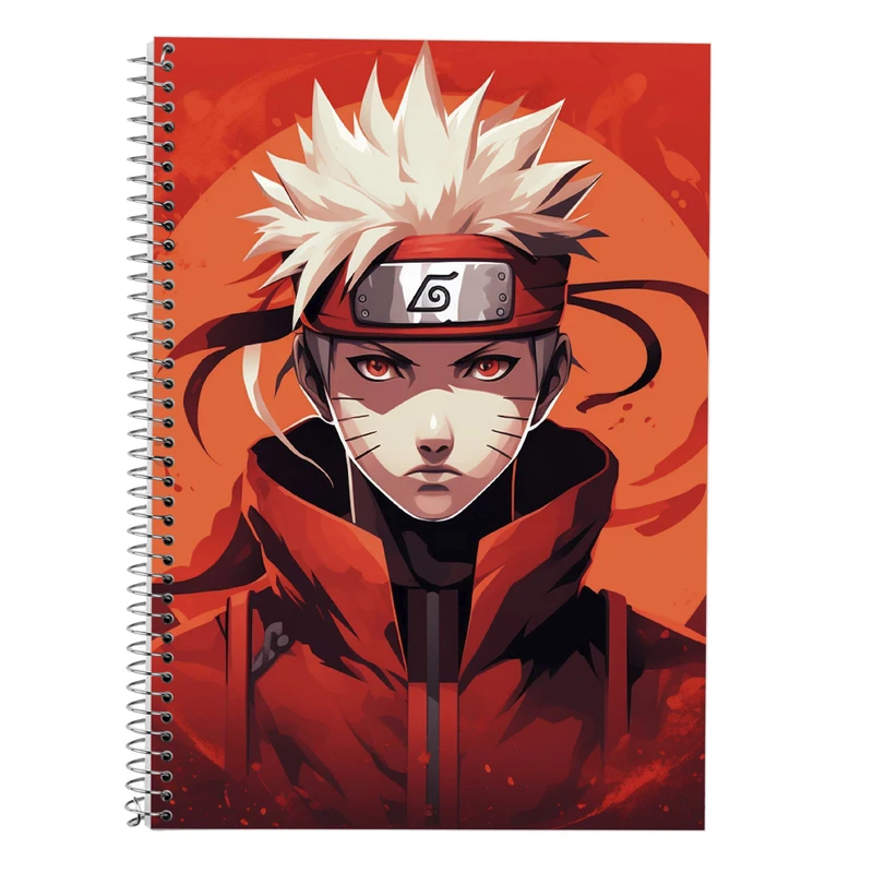 دفتر زبان 50 برگ مدوپد مدل سه خط طرح Naroto کد DF11405