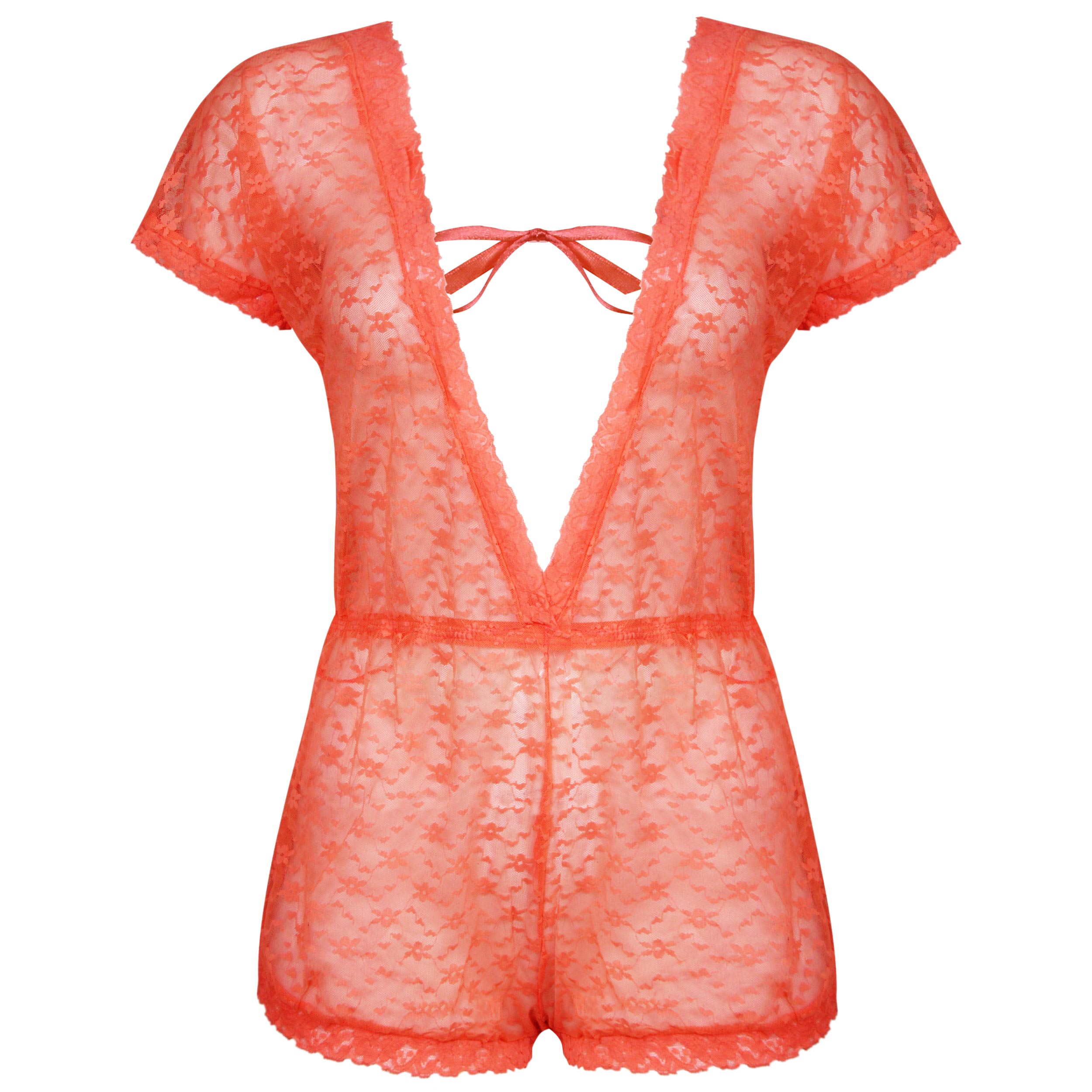 لباس خواب زنانه ماییلدا مدل گیپوری کد 4309-51004 رنگ نارنجی