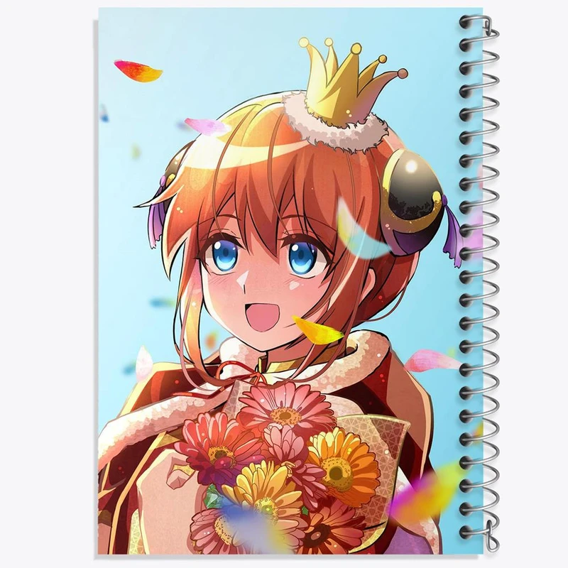 دفتر مشق 100 برگ خندالو طرح کاگویا انیمه گینتاما کد 12966