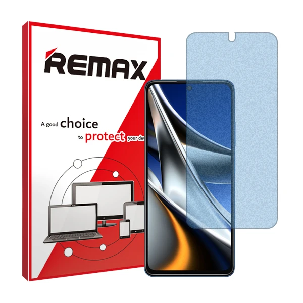 محافظ صفحه نمایش مات ضداشعه آبی ریمکس مدل HyMBLU مناسب برای گوشی موبایل شیائومی Poco X4 Pro 5G