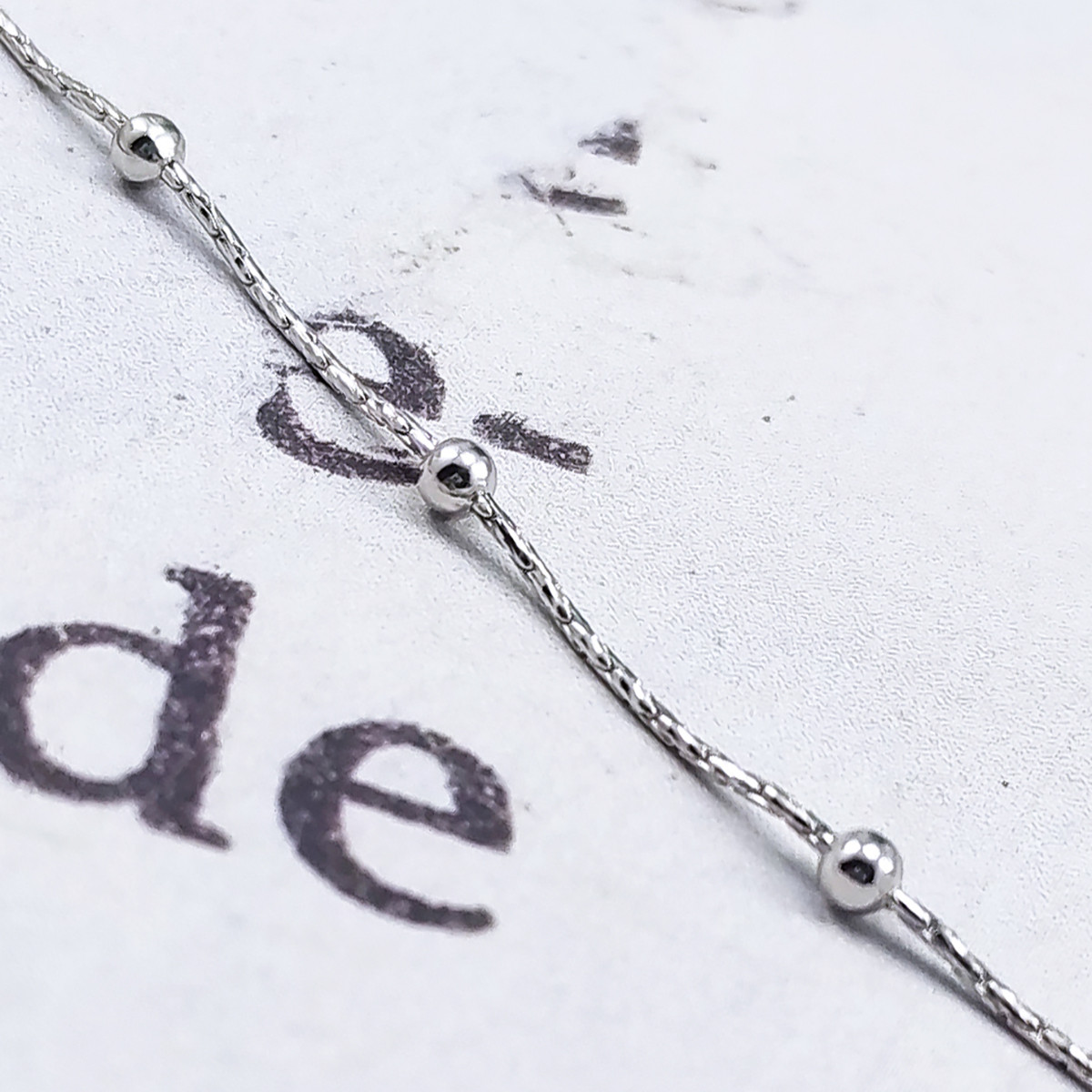 زنجیر نقره زنانه سلین کالا مدل توپی کد Mps-3