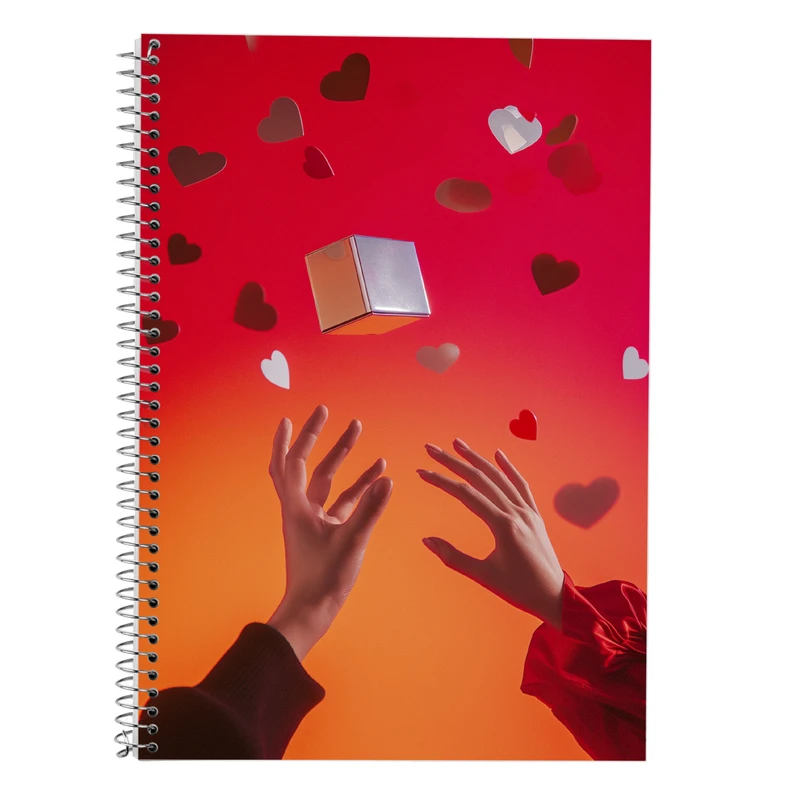 دفتر زبان 50 برگ مدوپد مدل سه خط طرح عاشقانه love کد DF14290