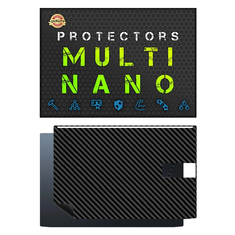 برچسب پوششی پشت لپ تاپ مولتی نانو طرح کربن مدل X-F1C مناسب برای لپ تاپ ایسوس VivoBook Pro 15 OLED M3500Q 15.6 inch 2021