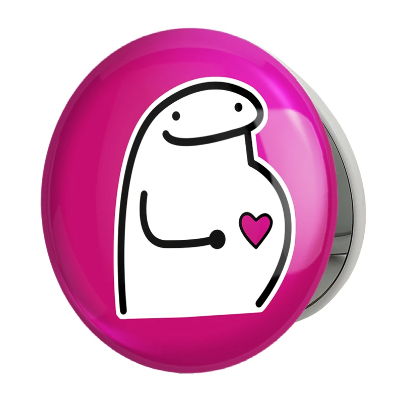 آینه جیبی خندالو طرح میقولی مدل تاشو کد 28028 