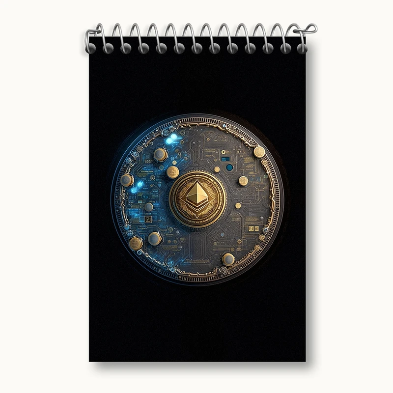 دفتر یادداشت 50 برگ خندالو مدل ارز دیجیتال کد F904