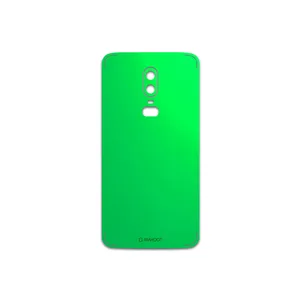 MAHOOT Green-Matte Cover Sticker for OnePlus 6