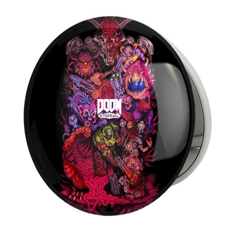 آینه جیبی خندالو طرح بازی رستاخیز (Doom) مدل تاشو کد 31415