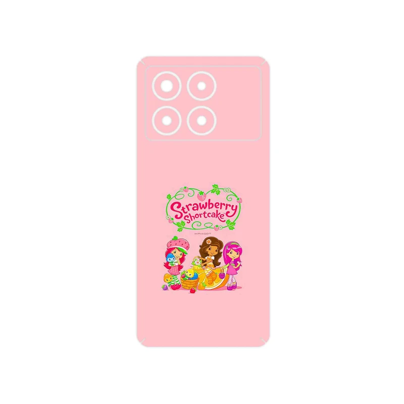 برچسب پوششی ماهوت مدل Strawberry Shortcake مناسب برای گوشی موبایل شیائومی Poco X6 Pro