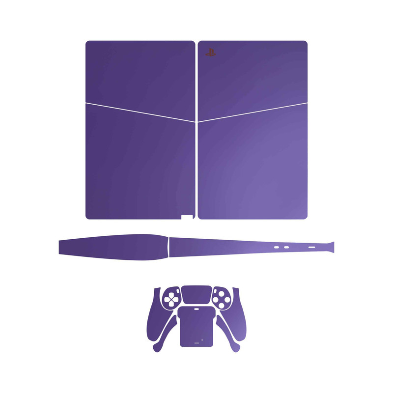 برچسب کنسول و دسته بازی PS5 Slim Digital Edition ماهوت مدل Matte BlueBerry