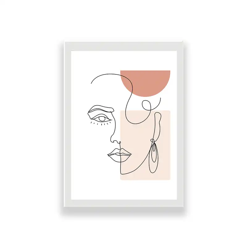 تابلو طرح مینیمال چهره