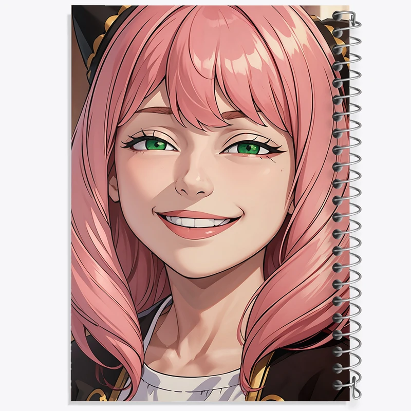 دفتر شطرنجی 50 برگ خندالو طرح آنیا انیمه اسپای ایکس کد N4272