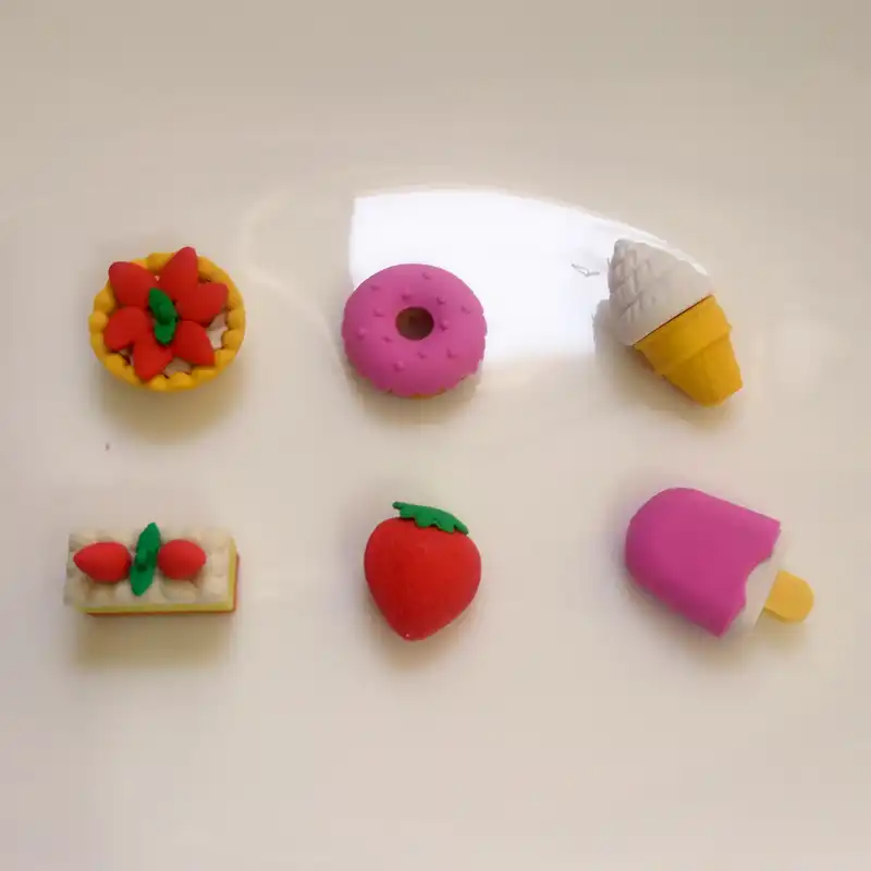 پاک کن مدل فانتزي طرح بستني و دونات و کيک 347 مجموعه 6 عددي