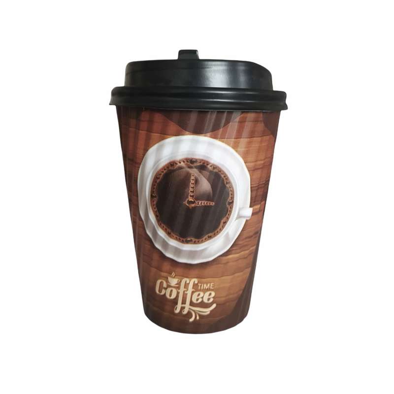 لیوان یکبار مصرف مدل Coffee Time دو جداره بسته 30 عددی