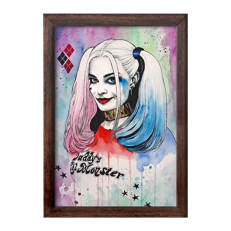 تابلو خندالو طرح هارلی کویین Harley Quinn  کد 3877