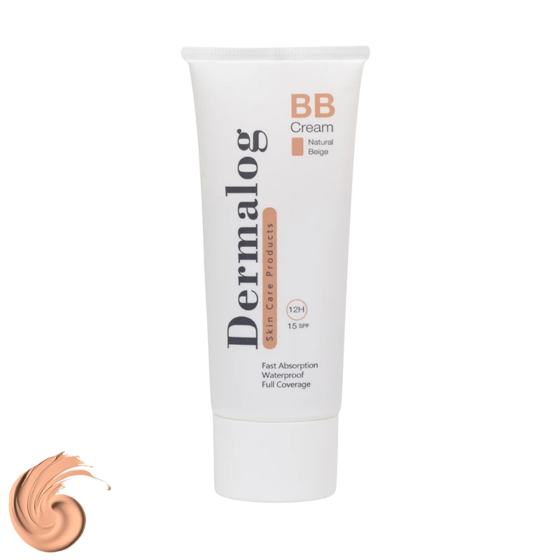 کرم پودر BB SPF 15 درمالوگ مدل FC شماره 15 مناسب برای انواع پوست حجم 30 میلی‌لیتر