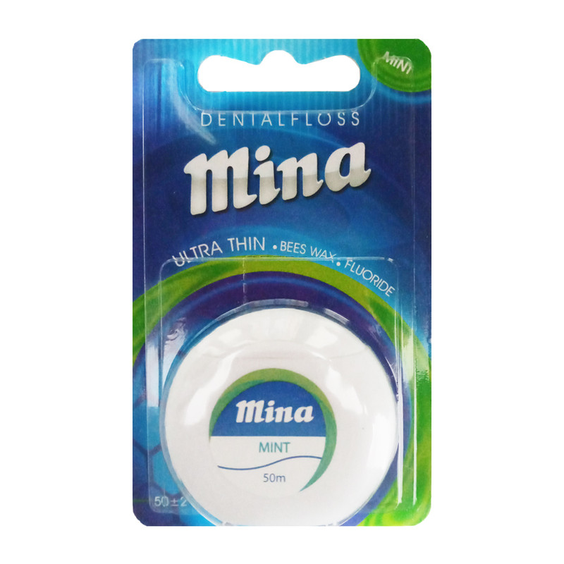 نخ دندان مینا مدل نعنا و توت فرنگی مجموعه 2 عددی