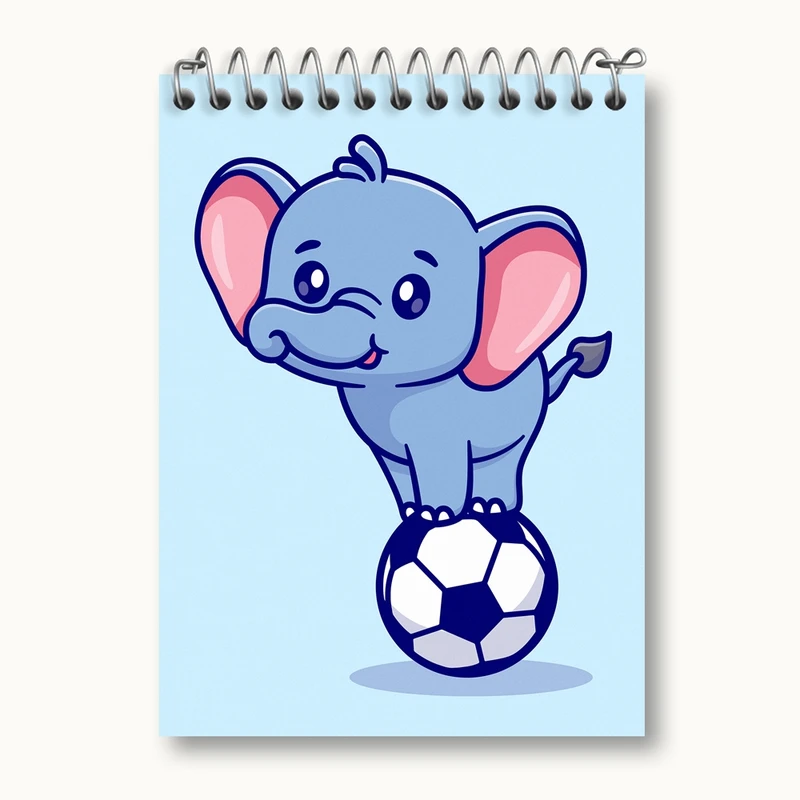 دفتر یادداشت 50 برگ خندالو مدل فیل کوچولو کد 29481