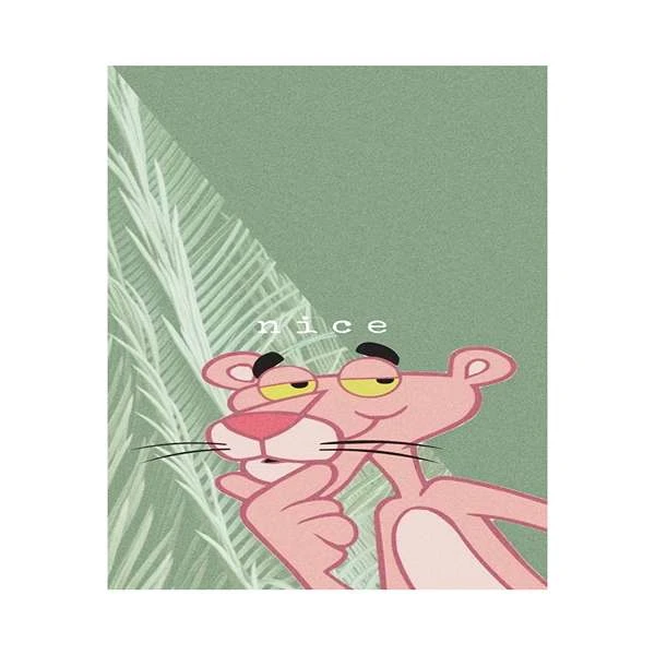 تابلو شاسی کودک طرح پلنگ صورتی کد 1415