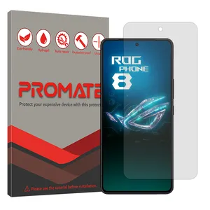 Promate Resistant model transparent screen protector suitable for Asus ROG Phone 8 mobile phone