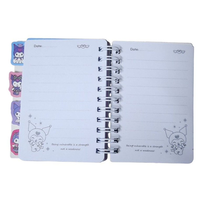 دفتر یادداشت 75 برگ مدل دیوایدری طرح کرومی کد mn11