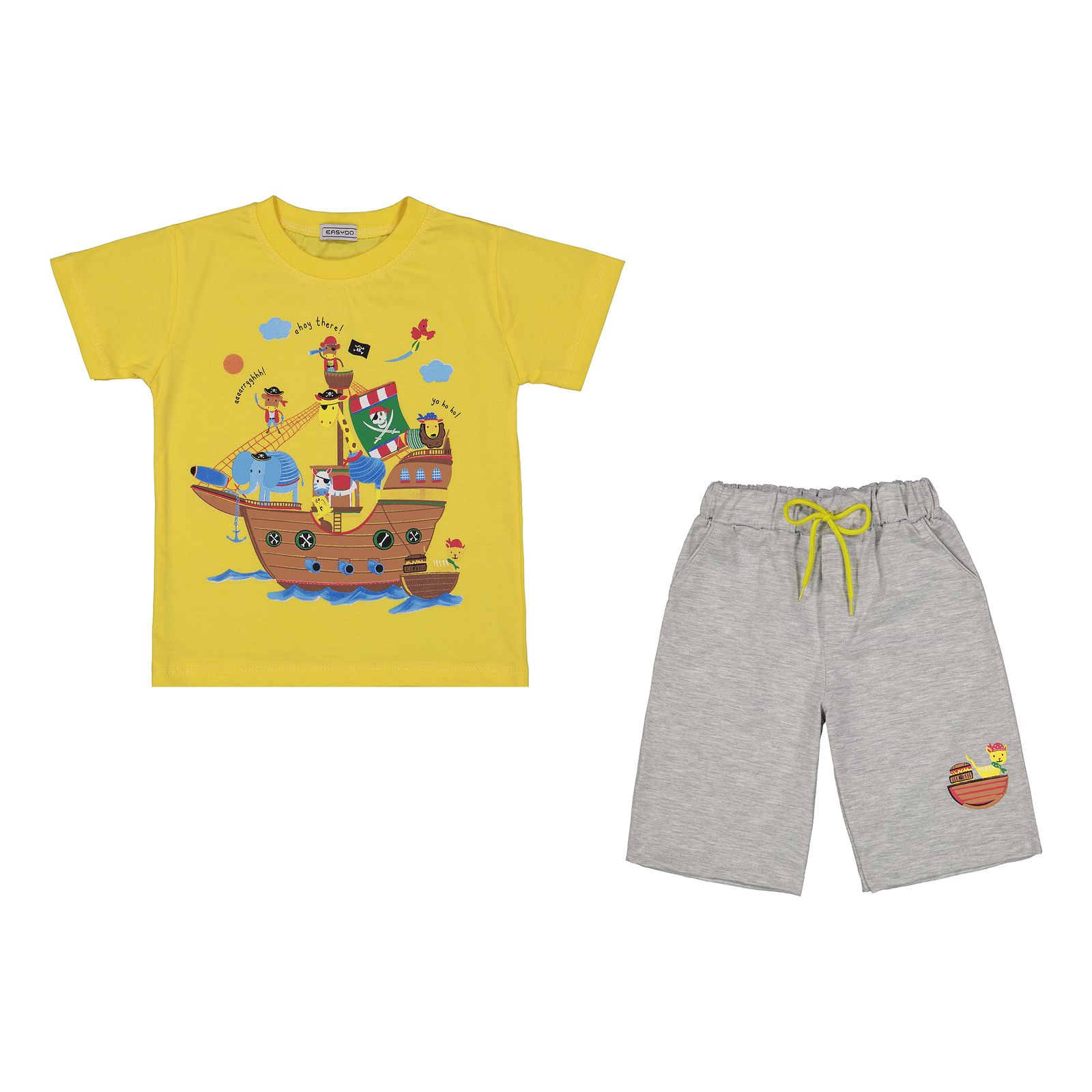 ست تی شرت و شلوارک پسرانه ایزی دو مدل 8561165 -  - 10