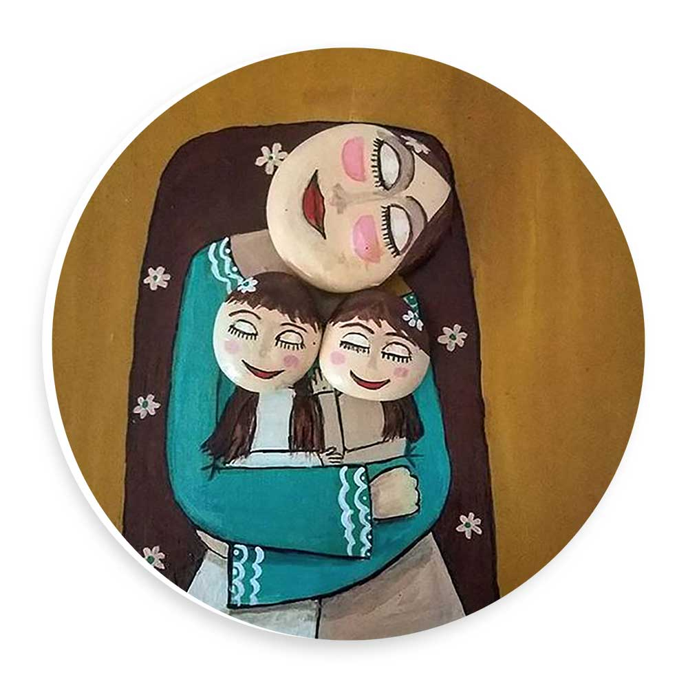  دیوارکوب طرح مادر و کودکان مدل wtb591