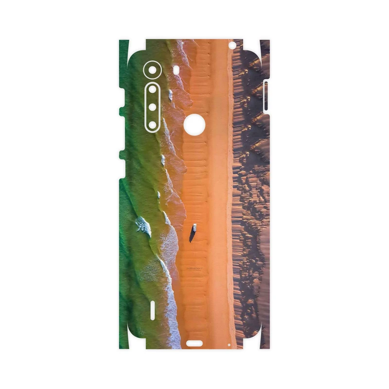 برچسب پوششی ماهوت مدل Beach and Green Sea-FullSkin مناسب برای گوشی موبایل موتورولا One Fusion