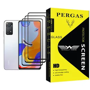 Waily Nice Pergas Glass MIX003 Screen Protector For Xiaomi Redmi Note 11 Pro Pack Of 3