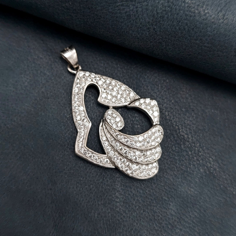 آویز گردنبند نقره زنانه مدل VM4732