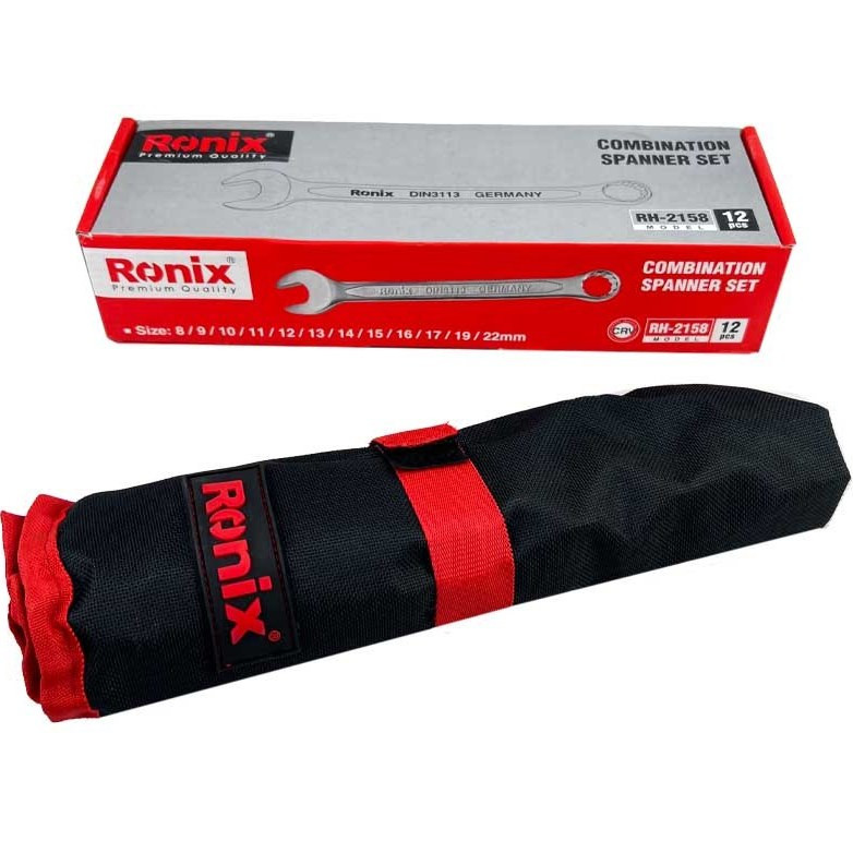 آچار بلند رونیکس یکسر تخت و یکسر رینگی مدل RH-2158 سایز 8 تا 22 میلی متر