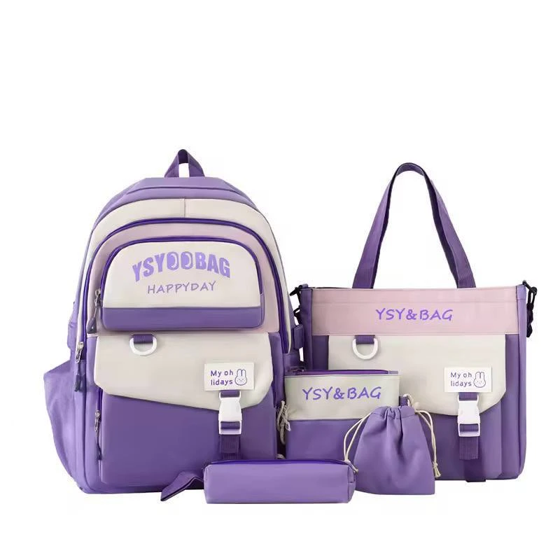 کوله پشتی مدرسه مدل Lidays به همراه کیف دستی و جامدادی و کیسه پول