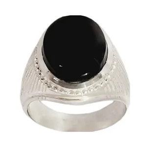 انگشتر نقره مردانه مدل عقیق یمنی کد KAM-034