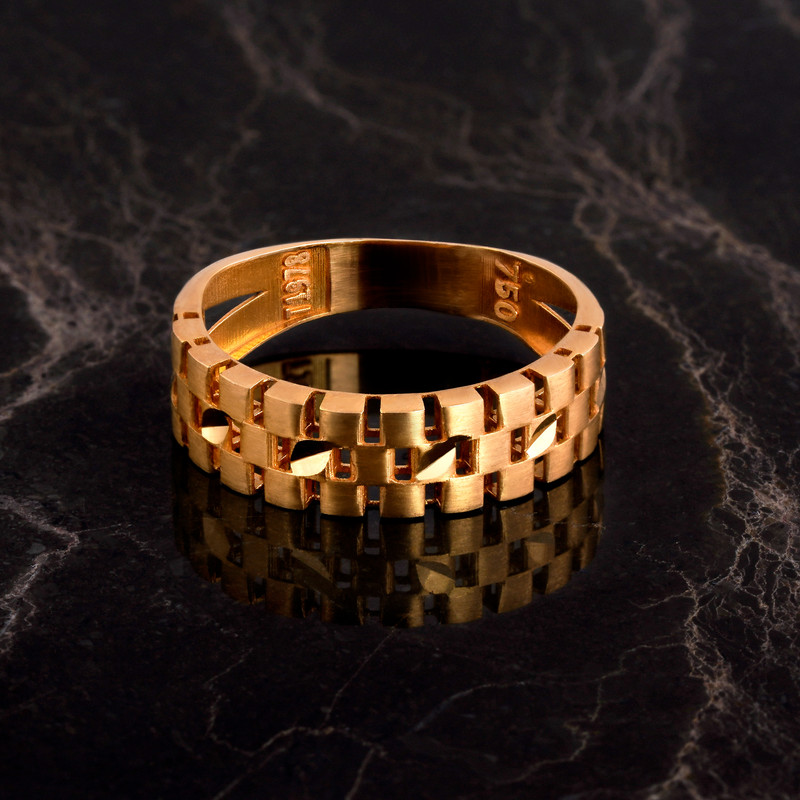 انگشتر طلا 18 عیار زنانه جواهری سون مدل 3917 انگشتر طلا 18 عیار زنانه جواهری سون مدل 3917