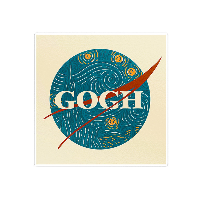استیکر لپ تاپ ماسا دیزاین طرح gogh مدل STK1042