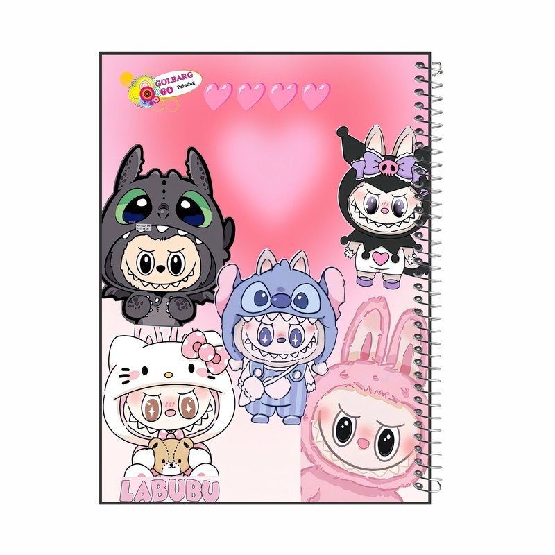 دفتر نقاشی 60 برگ گلبرگ مدل لبوبو کد 2158