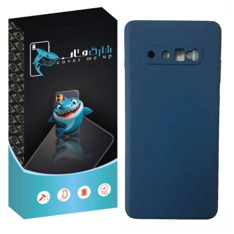 کاور شارک قاب مدل سیلیکونی مناسب برای  گوشی موبایل سامسونگ Galaxy S10