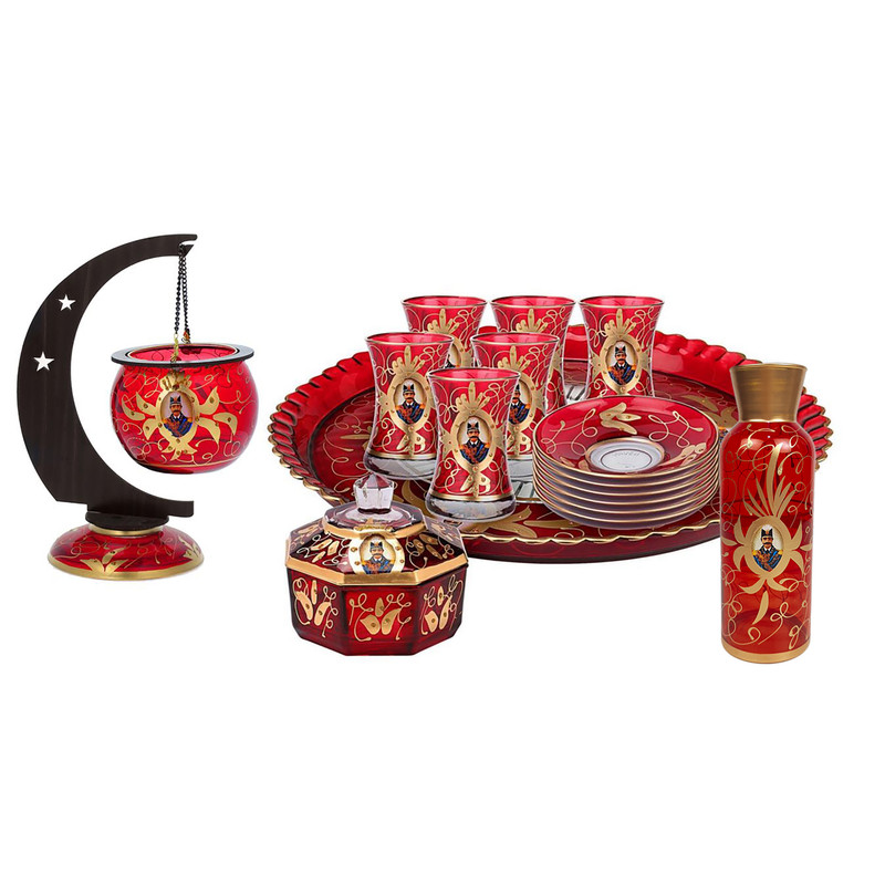 سرویس چای خوری 16 پارچه مدل شاه عباسي 450