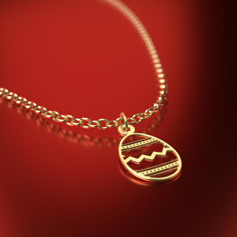 آویز ساعت طلا 18 عیار زنانه مدوپد مدل تخم مرغ کد CA10444