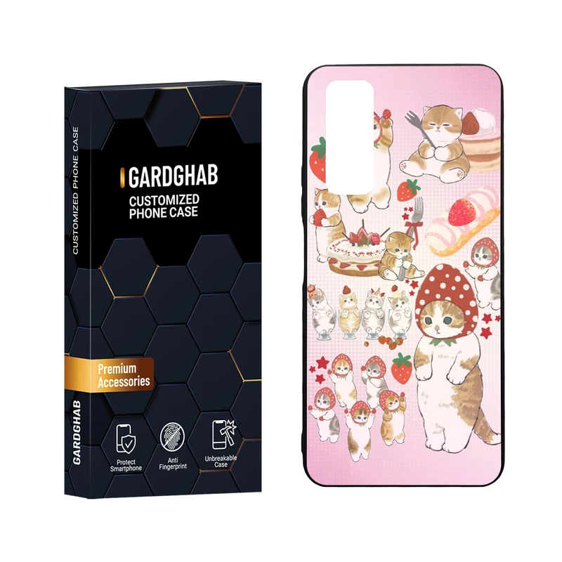  کاور گارد قاب مدل دور ژله ای پشت گلس فانتزی مناسب برای گوشی موبایل هوآوی Y7a