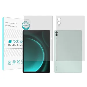 Rockspace model Hygel screen protector suitable for Samsung Galaxy Tab S9 FE Plus tablet along with tablet back protector
