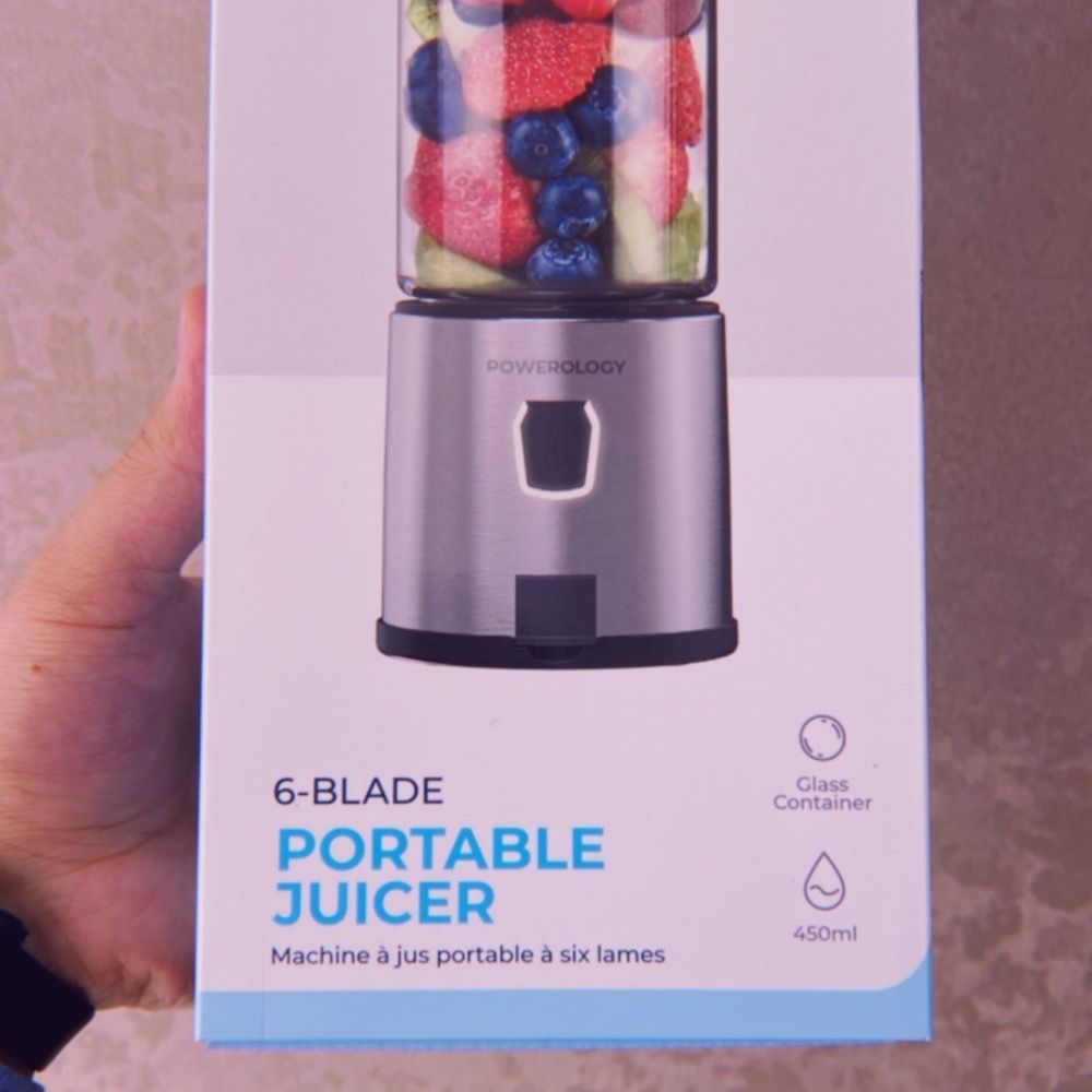 شیکر پاورولوجی مدل شارژی کد 126W Portable گنجایش 0.45 لیتر -  - 2