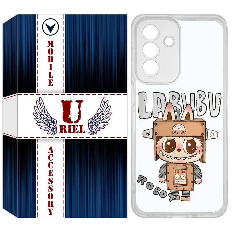 کاور یوریل مدل Clear کد 121 طرح لبوبو مناسب برای گوشی موبایل سامسونگ Galaxy A36