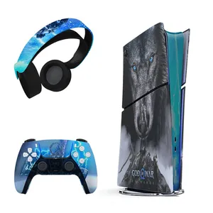 برچسب کنسول پلی استیشن 5 اسلیم هاماگراف مدل ragnarok مناسب دستگاه دیجیتال